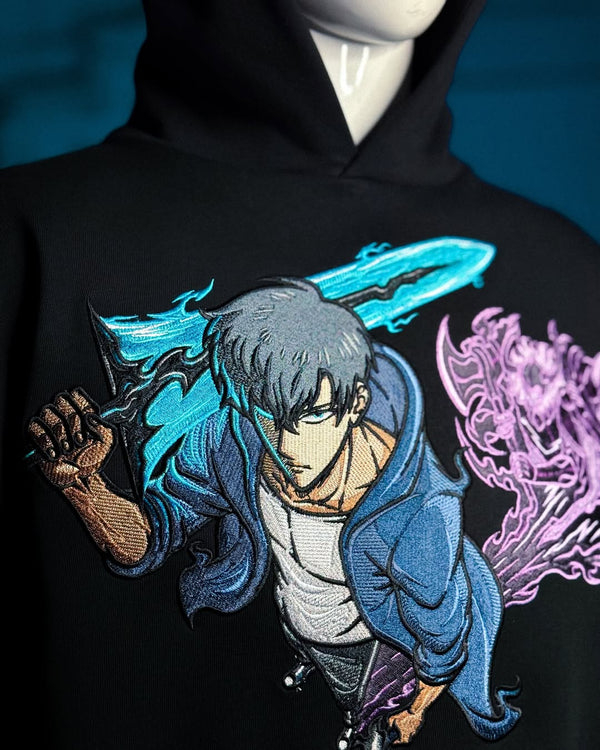 Embrotech Anime Style embroidered hoodies.