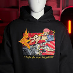 Embrotech Anime Man Style embroidered hoodies.