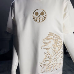 Embrotech Anime White Man Style embroidered T-SHIRT.