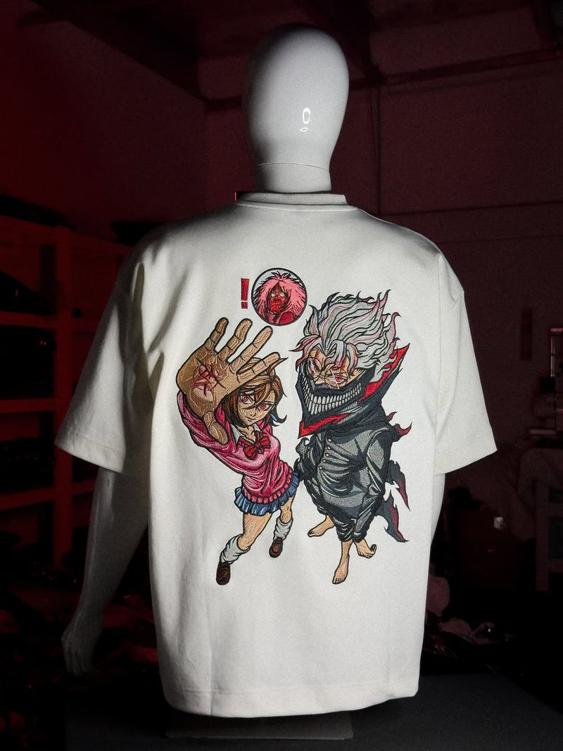 Embrotech Anime Man Style embroidered T-SHIRT.