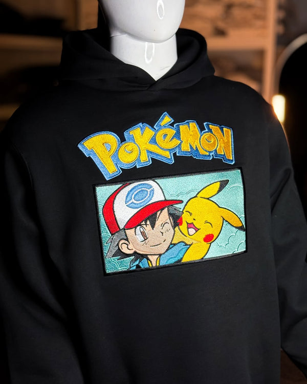 Embrotech Pokemon Style embroidered hoodies.