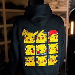 Embrotech Pokemon Style embroidered hoodies.