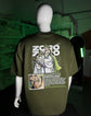 Embrotech Anime green Man Style embroidered T-SHIRT.