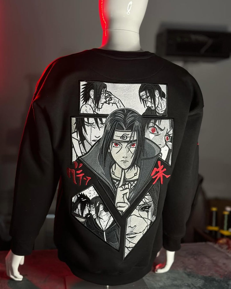 Embrotech Anime Black Man embroidered T-SHIRT.