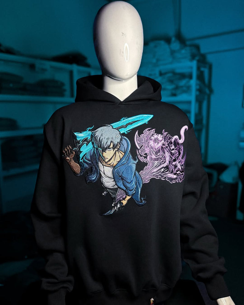 Embrotech Anime Style embroidered hoodies.