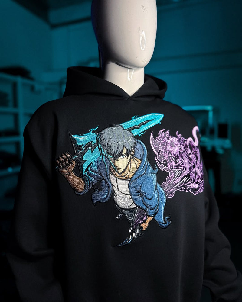Embrotech Anime Style embroidered hoodies.