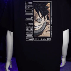 Embrotech Anime Monckey Lufy Style embroidered T-SHIRT.