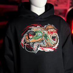 Embrotech Anime Dragon Style embroidered hoodies.